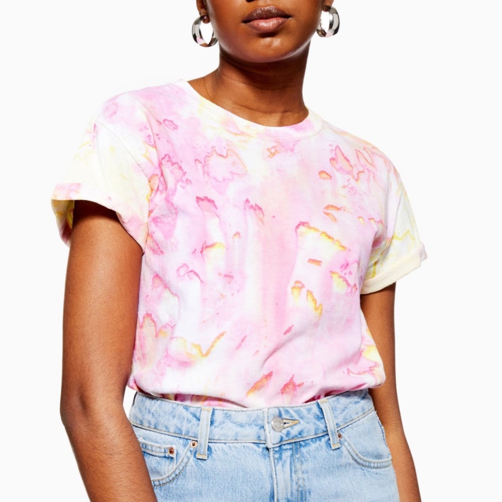 Topshop Tie Dye Tee